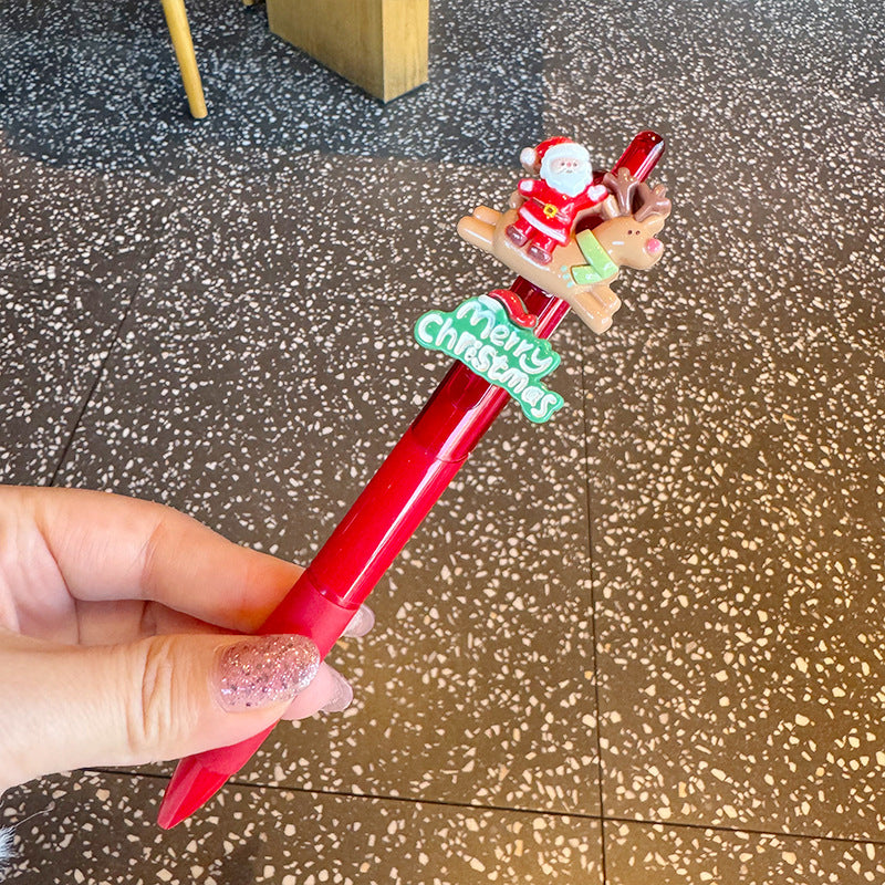 Wholesale Creative Christmas Series Red Ballpoint Pen