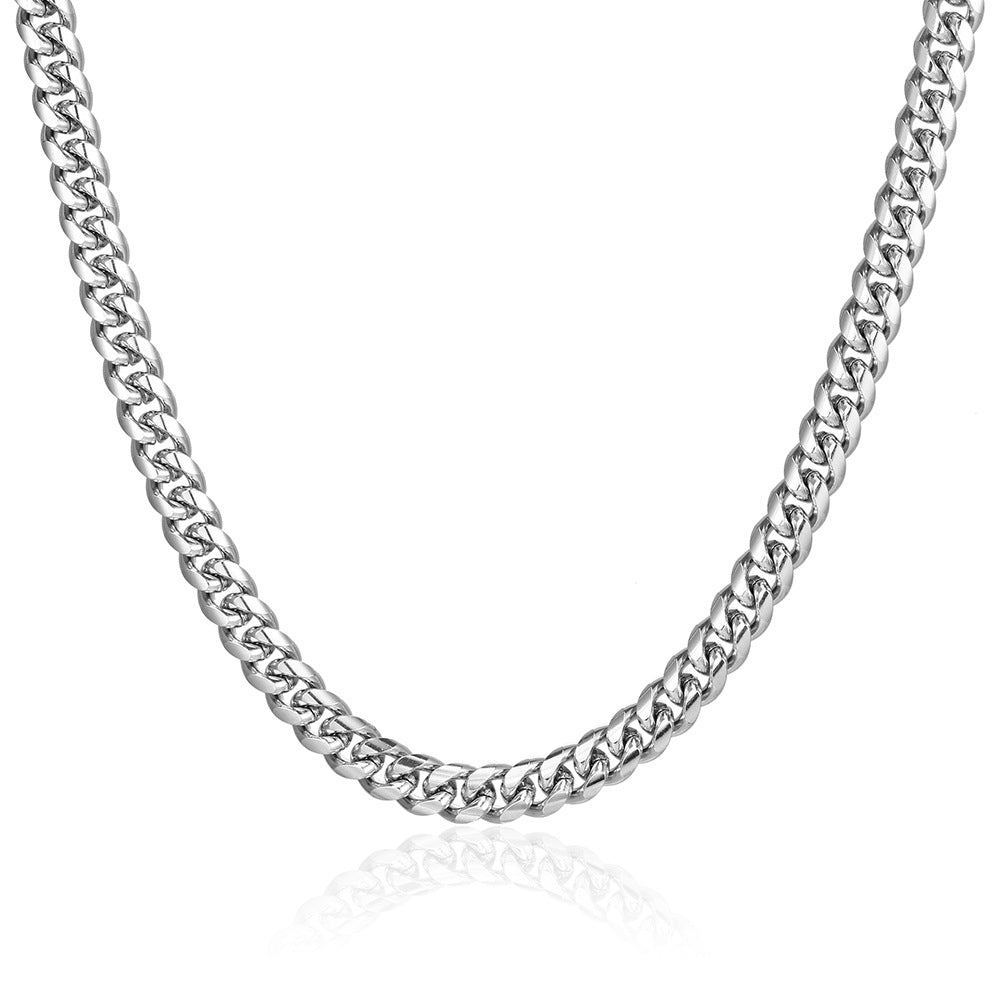 Wholesale Titanium Steel Chain Cuban Necklaces ACC-NE-Yixin001