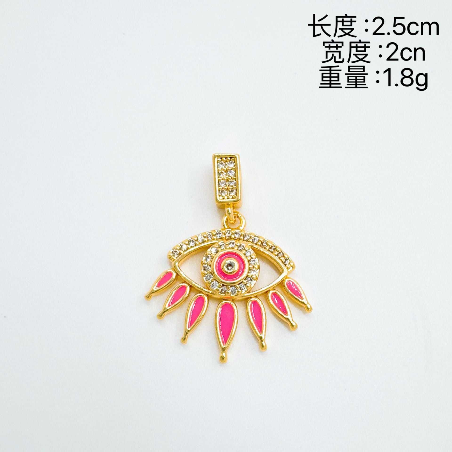 Wholesale Evil Eye Pendant Necklace,  Copper Electroplated,  Fashion Accessory for Women