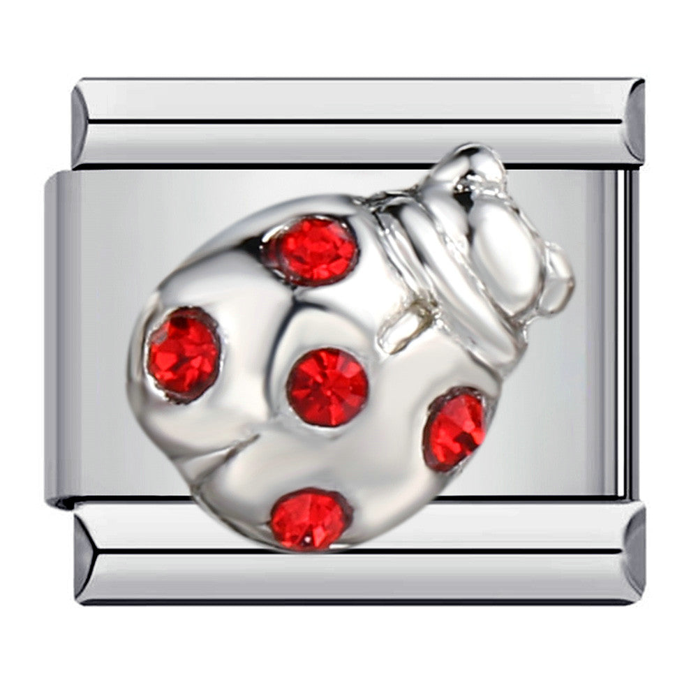 Wholesale Italian Charm Bracelet 9mm DIY Splicing Removable Micro-set Colored Diamond Stainless Steel Composable Bracelet