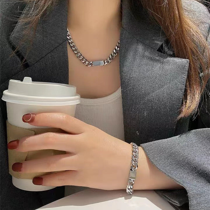 Wholesale Titanium Steel Hiphop Simple Bracelet ACC-BT-Leisuo002