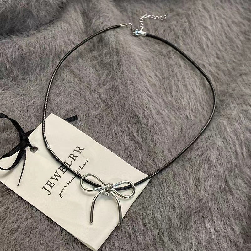 Wholesale Strawberry bubble summer dopamine bow red heart sweet colorful beaded necklace