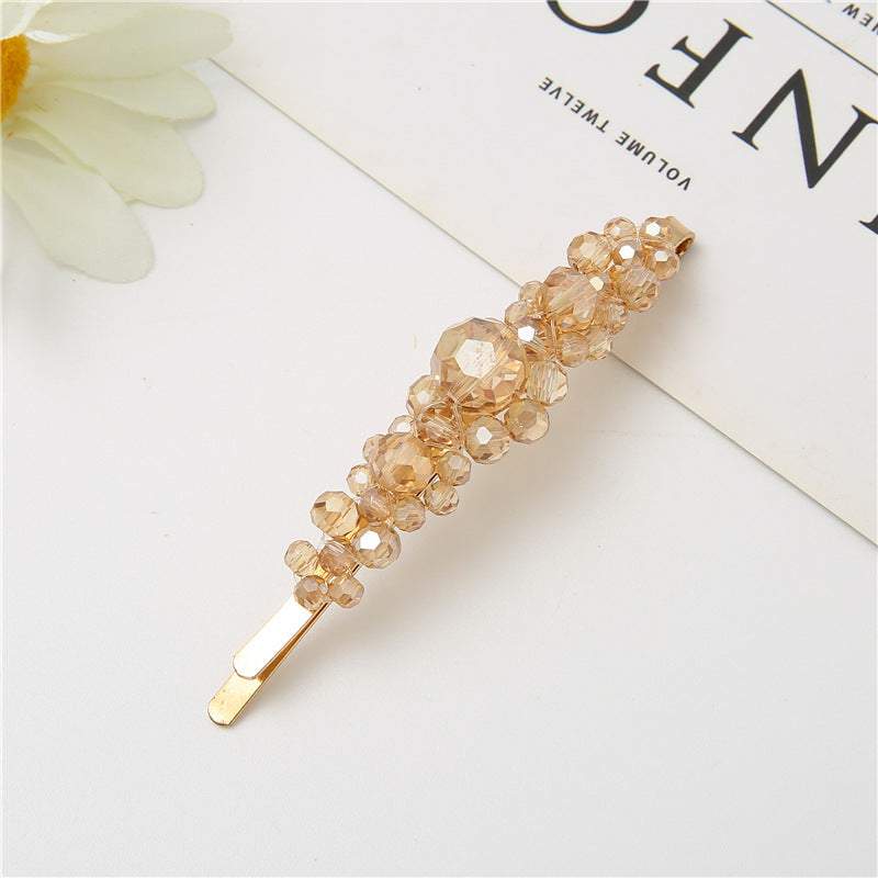 Wholesale Crystal Three Flower Hair Clip Korean Minimalist Women S Fashion Accessory