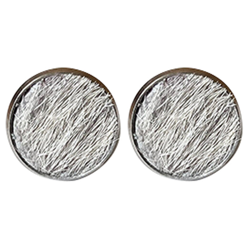 Wholesale 2pcs/ pack Stainless steel horsehair stud earrings