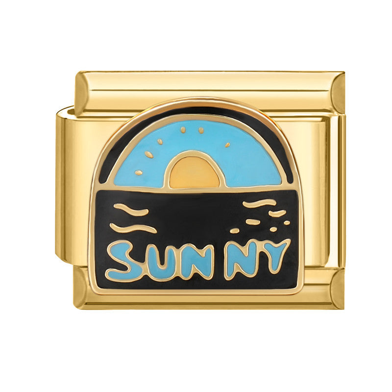 Wholesale Italian Charm Bracelet 9mm DIY Splicing Creative Pattern Stainless Steel Composable Bracelet