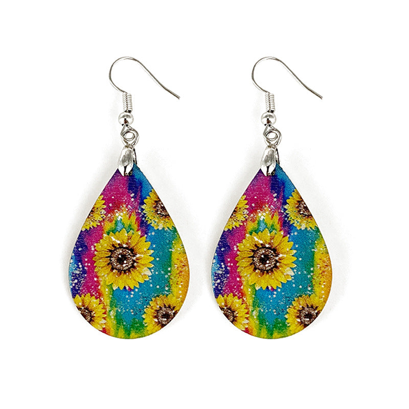 Wholesale Waves Wooden Earrings