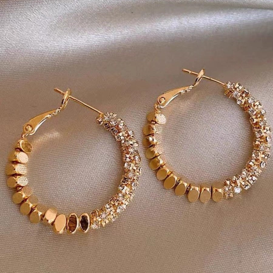 Wholesale  light luxury hoop earrings exaggerated earrings