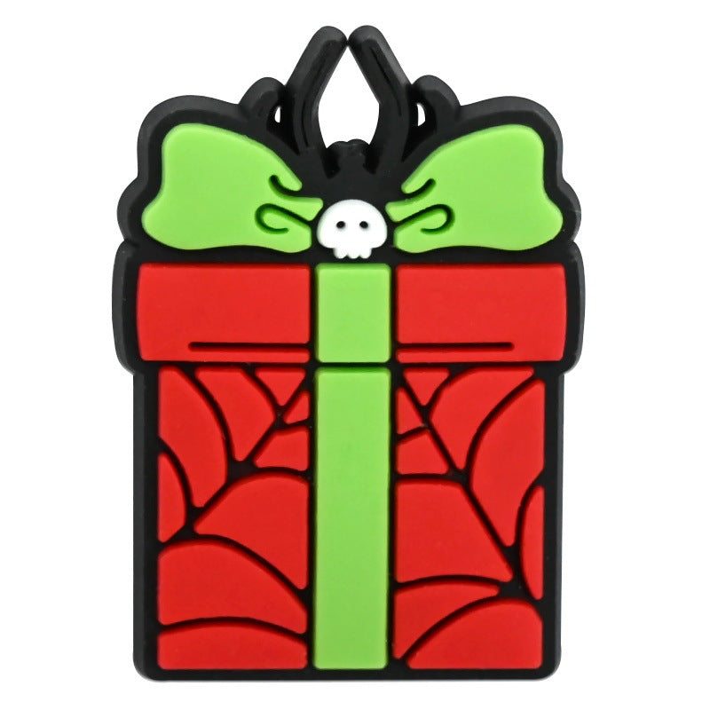 Wholesale Random 100pcs Christmas series  PVC Soft Rubber Shoe Buckle Decoration