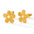 Wholesale  Retro Stainless Steel Light Luxury Flower Earrings