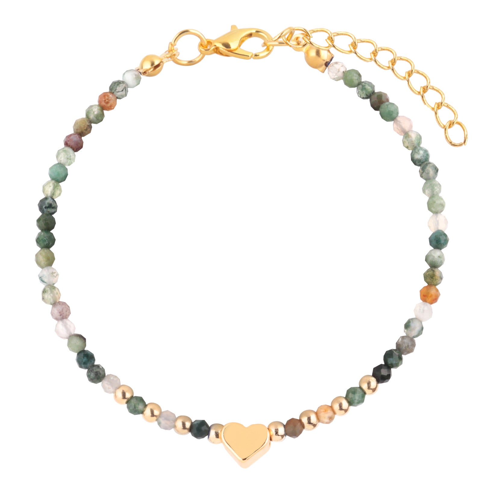 Wholesale  Love Bracelet Gold Plated Adjustable Crystal Beads Bracelet