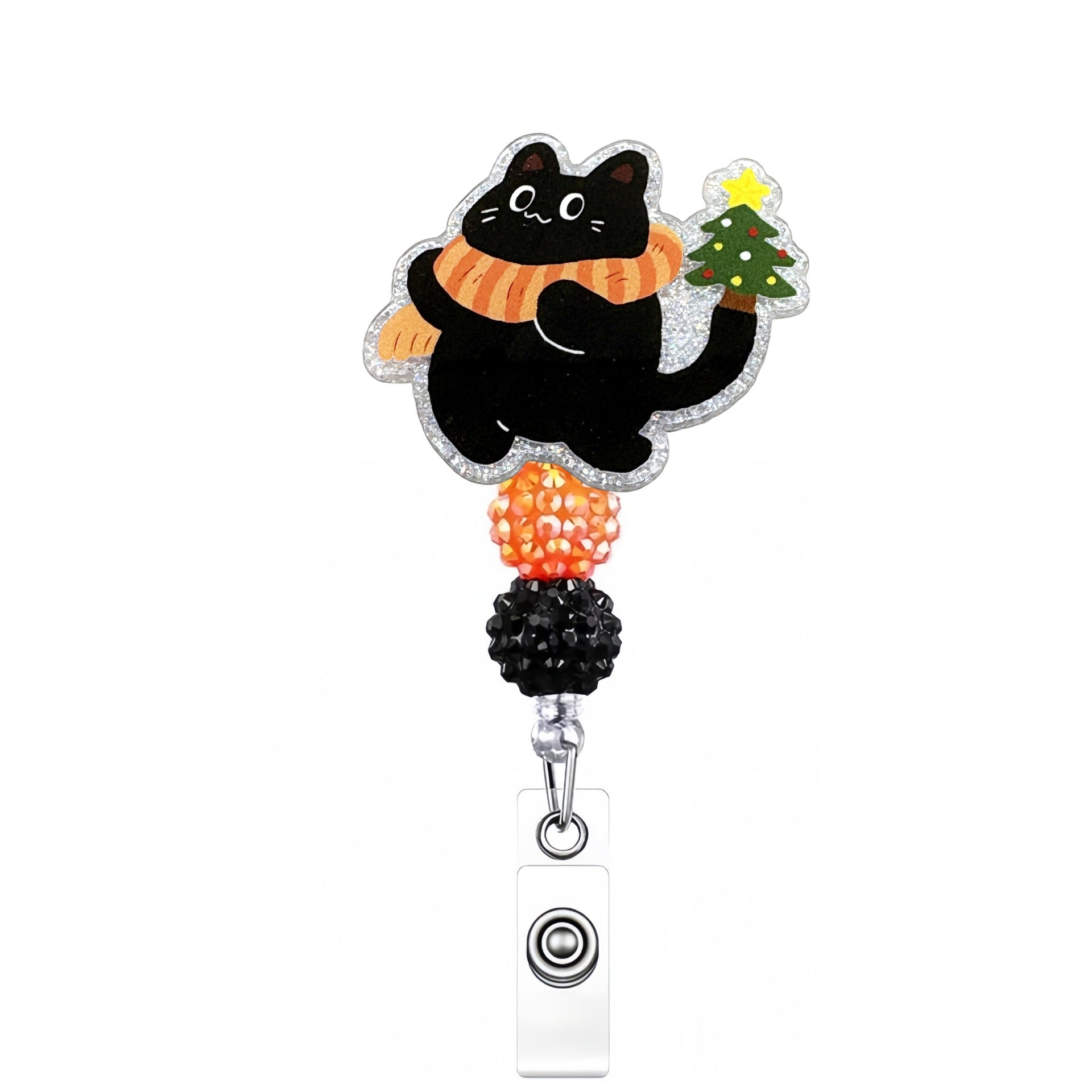 Wholesale 10pcs Acrylic Thanksgiving Badge Reels Keychains