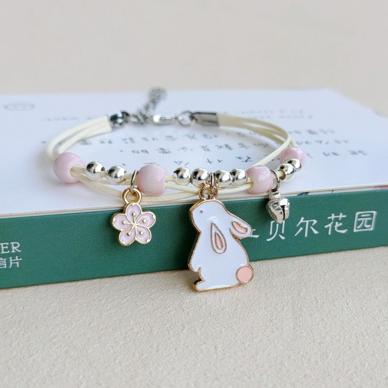 Wholesale  cute cartoon flower bracelet  beads woven bracelet