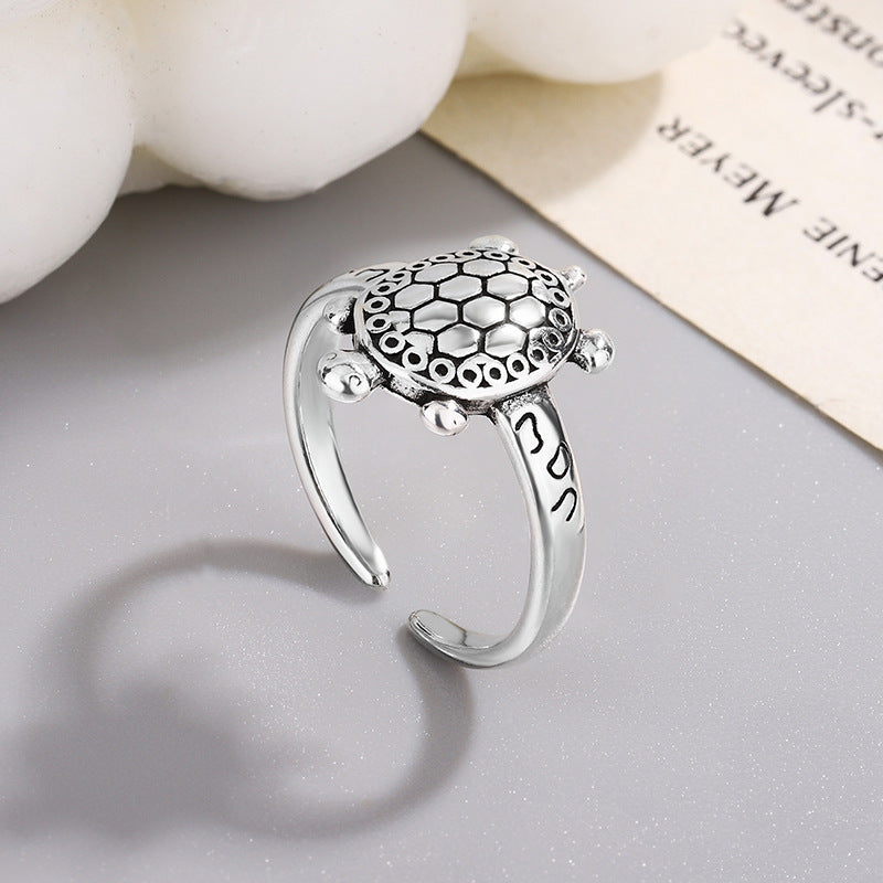 Wholesale  Vintage Animal Ring Fashion Personalized Cute Turtle Ring