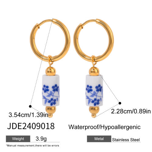 Wholesale gold-plated stainless steel earrings luxury earring