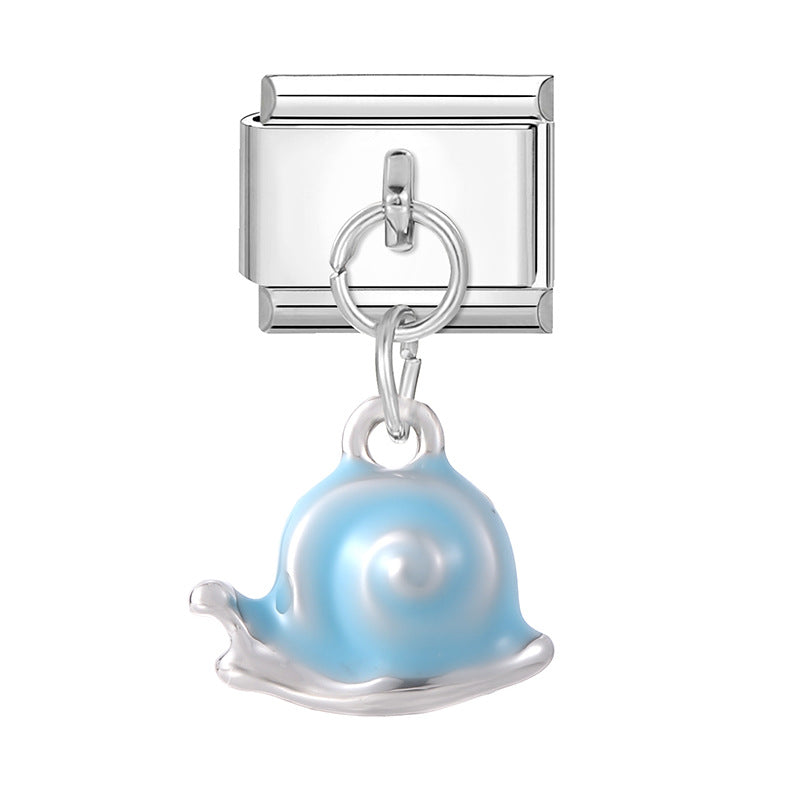 Wholesale  Italian Charm Bracelet 9mm DIY Splicing Cute Creative Stainless Steel Composable Bracelet