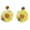 Wholesale Acrylic sunflower chrysanthemum bee earrings