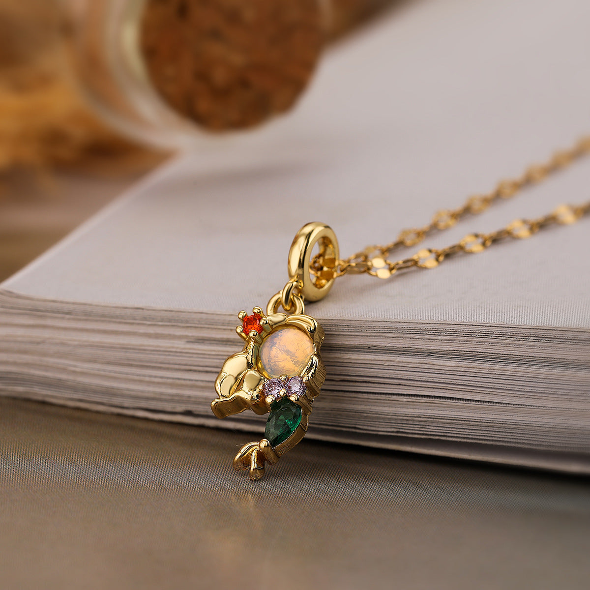 Wholesale Copper Plated True Gold Zircon Necklace ACC-NE-AG006