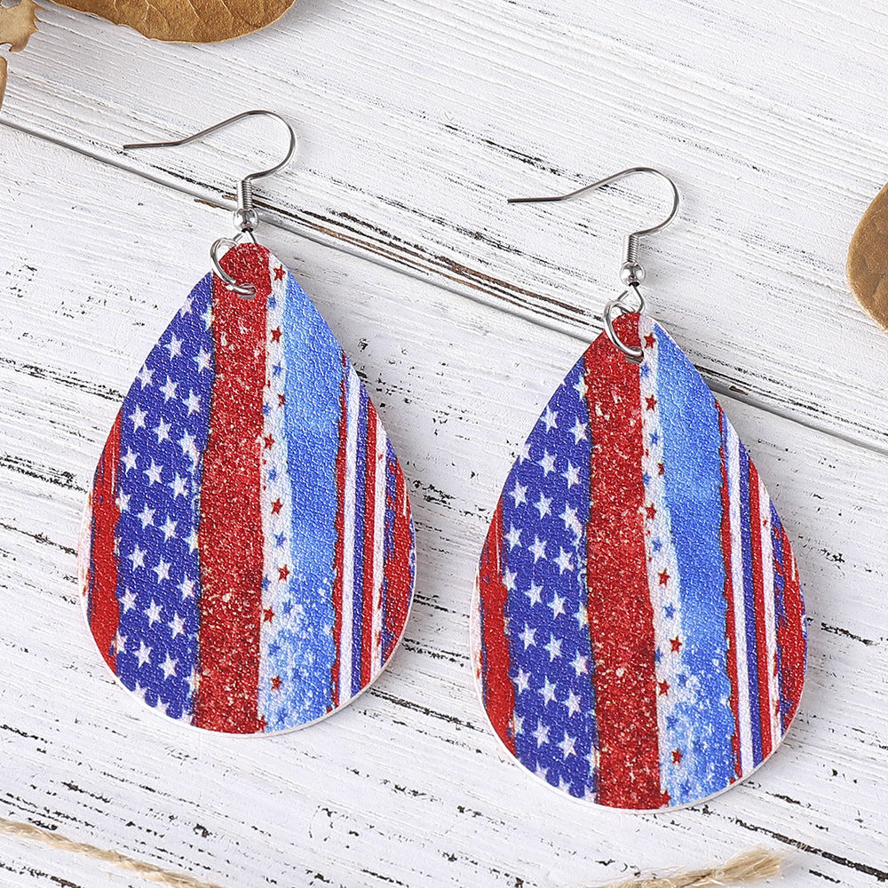 Wholesale Independent Station Explosions US Independence Day Earrings