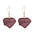 Wholesale Valentine's Day Dropping Oil Love Letter Envelope  Earrings
