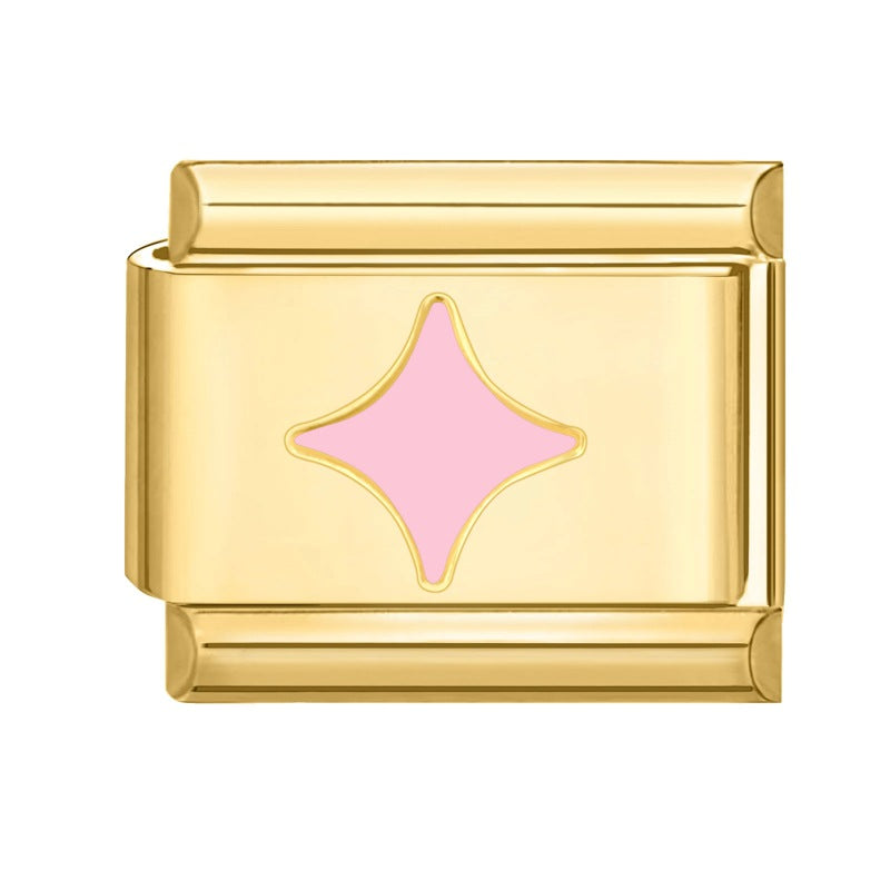 Wholesale Italian Charm Bracelet 9mm DIY Splicing Gold Creative Pattern Stainless Steel Composable Bracelet