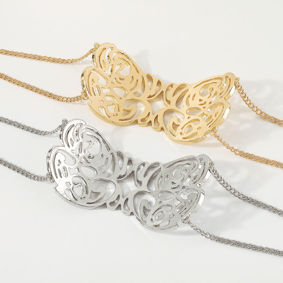 Wholesale exaggerated letters cool whisper retro necklace