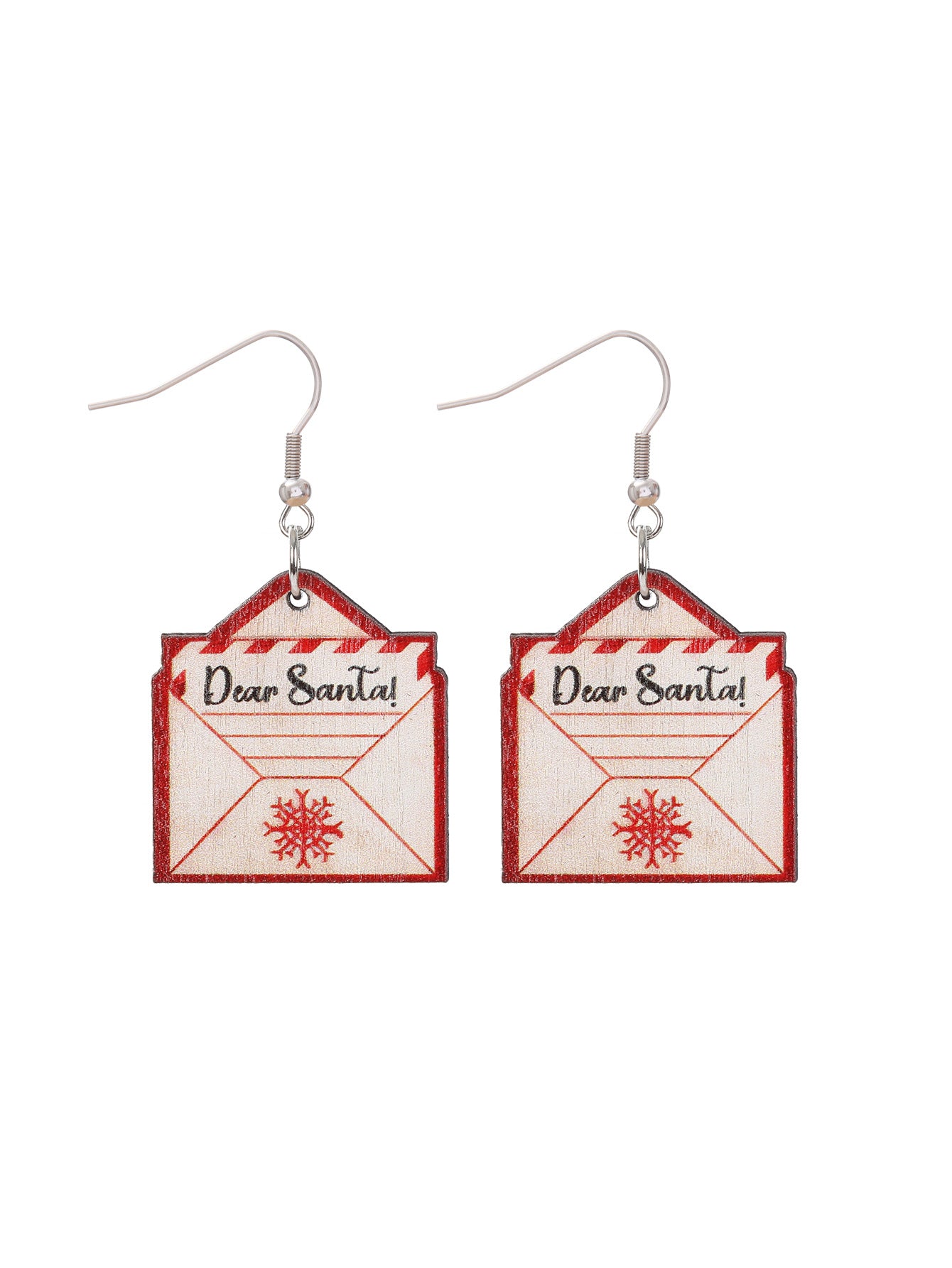 Wholesale Christmas Party Cute Snowman Christmas Tree Cartoon Wooden Earrings