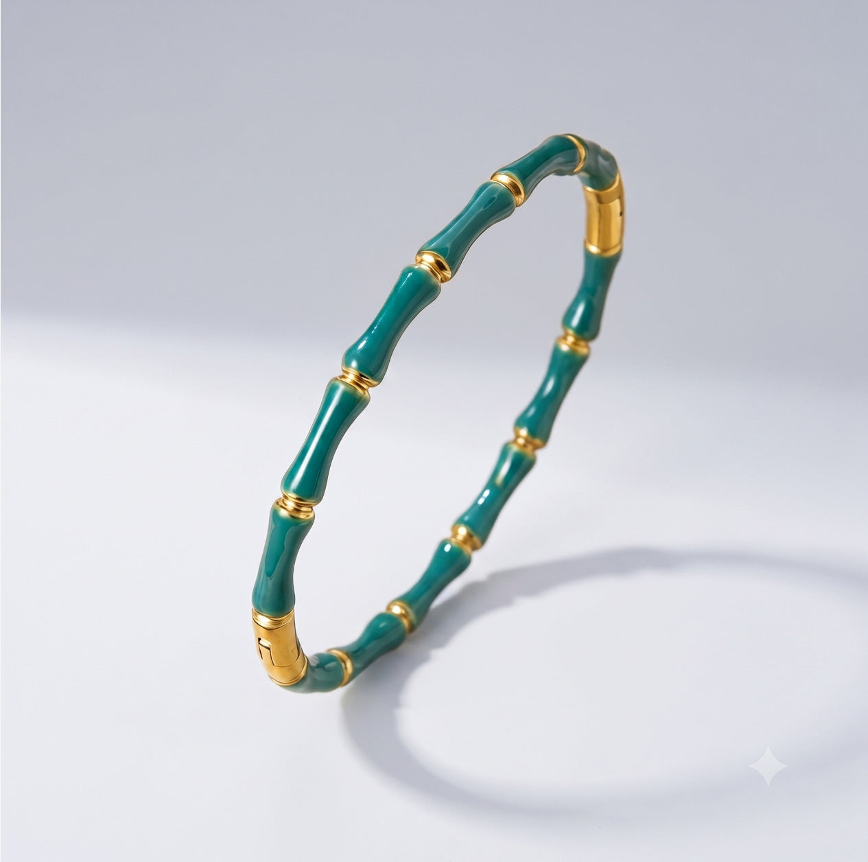 Wholesale Colorful Bamboo Stainless Steel Bracelet Enamel Coated Fashion Jewelry Accessory Trendy Gift For Women And Resale