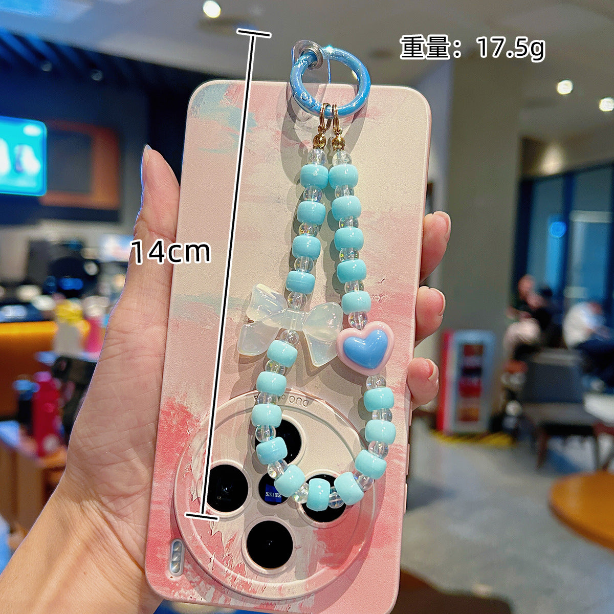 Wholesale  Luxury Beaded  Bow Phone Charm