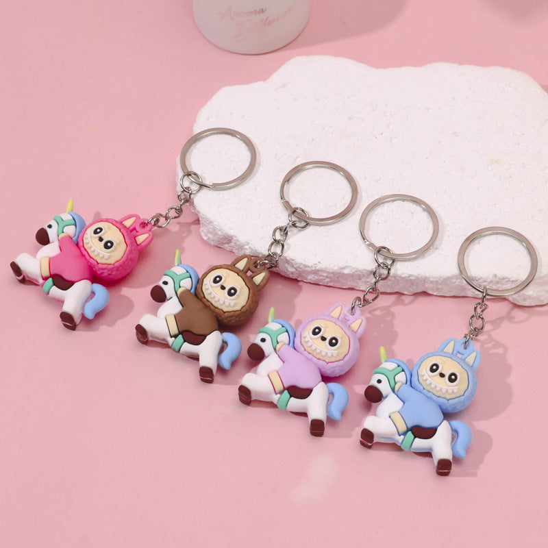 Wholesale Cute cartoon silicone keychain