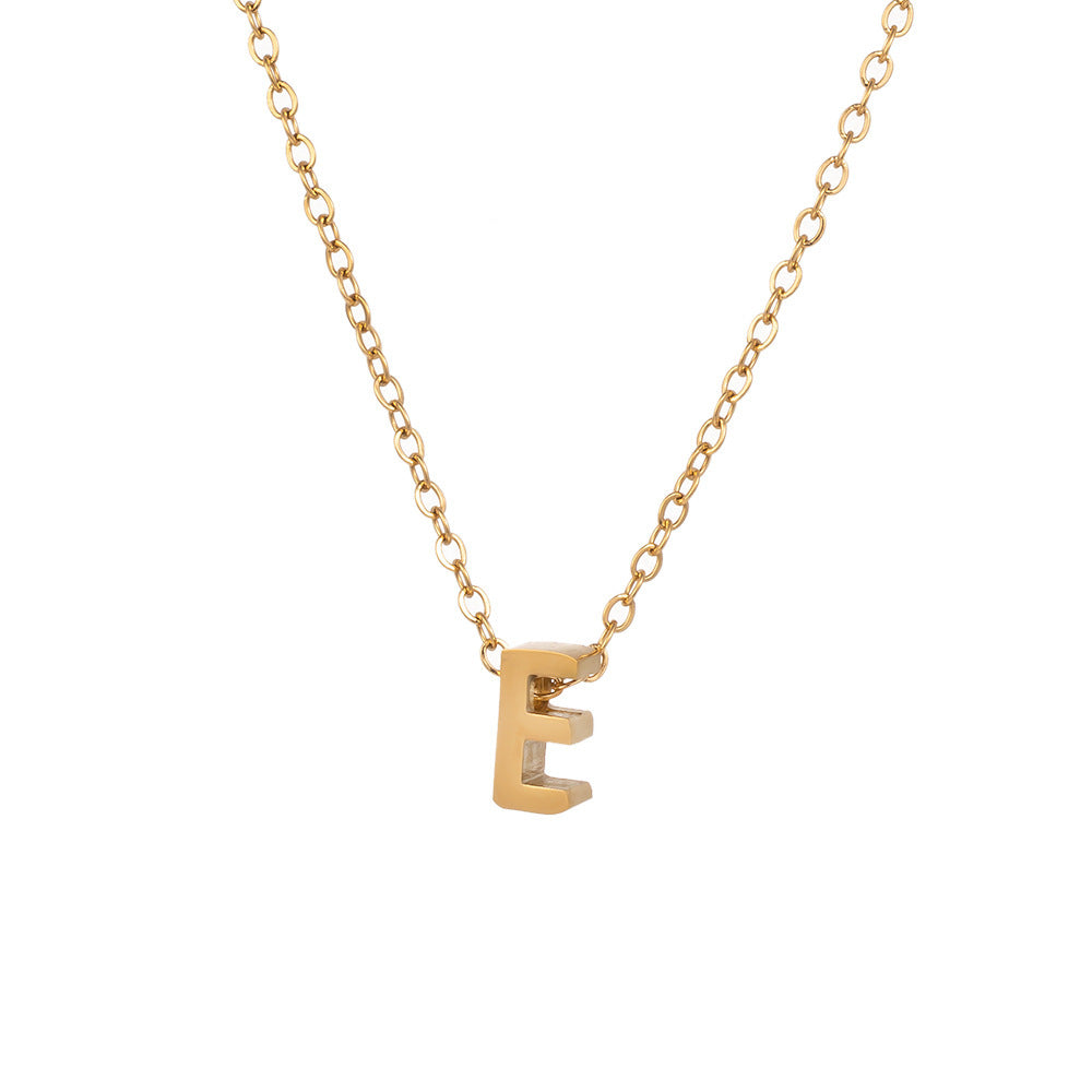 Wholesale Titanium Steel Necklace Letter Necklace ACC-NE-XuHao001