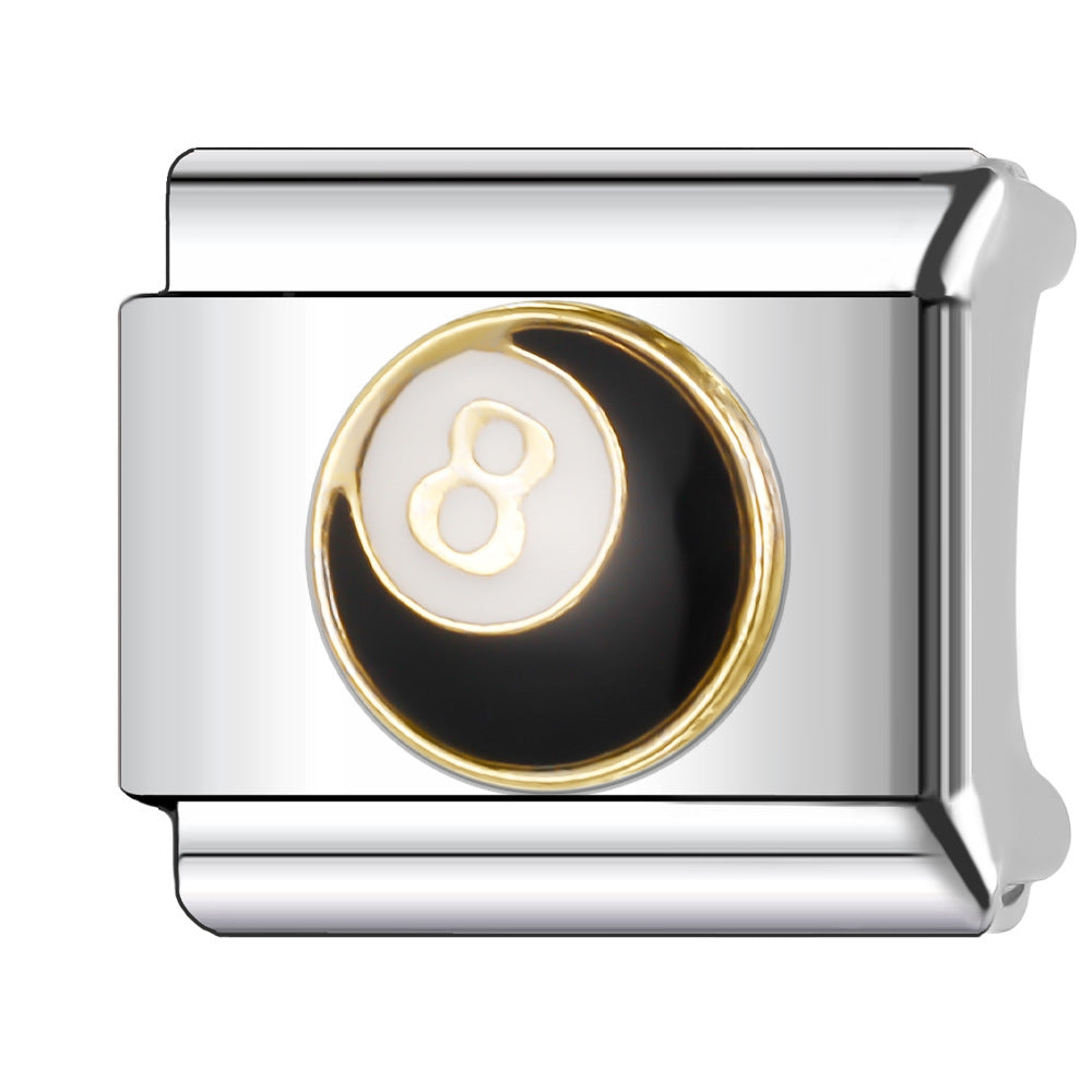 Wholesale Italian Charm Bracelet 9mm DIY Splicing Diamond Gypsophila Series Stainless Steel Composable Braceletc Pattern Bracelet Jewelry