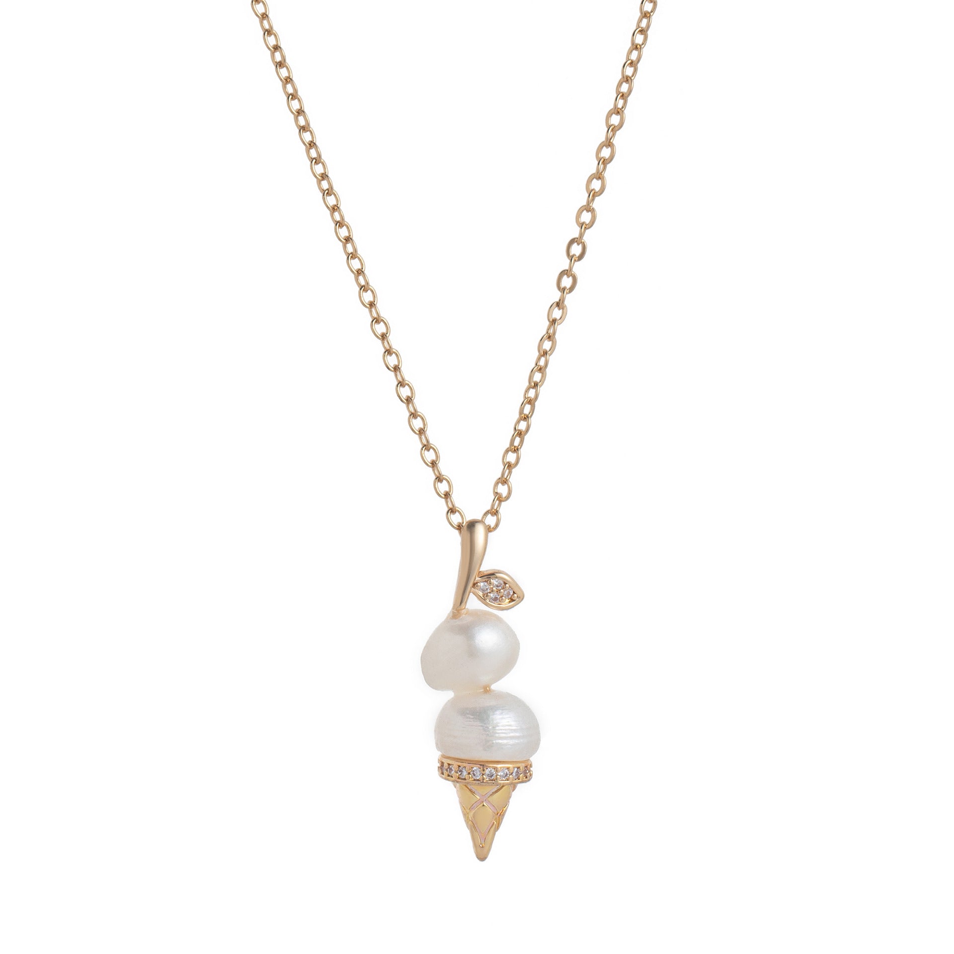 Wholesale Man-made Pearl Ice Cream Pendant
