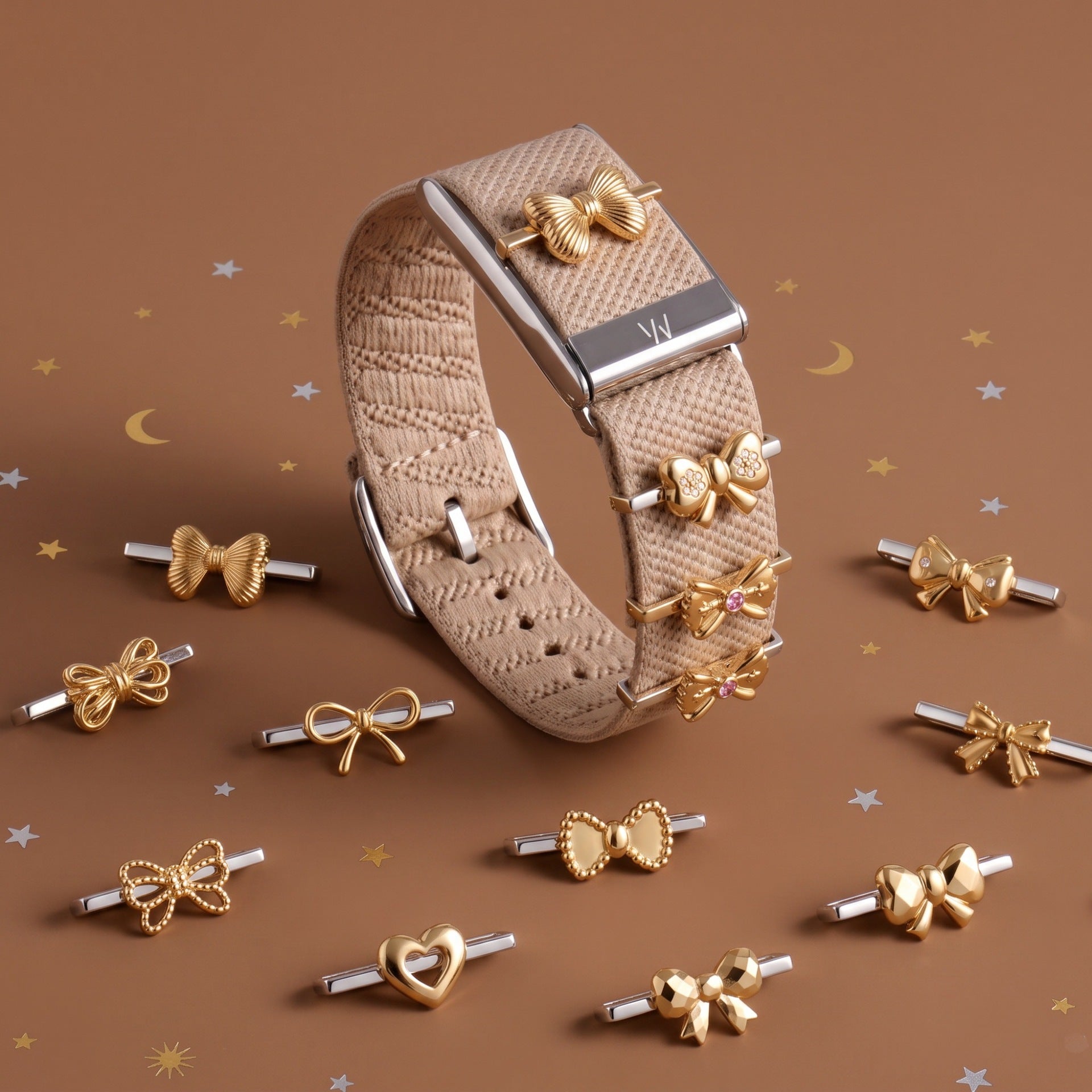 Wholesale Flower Design Stainless Steel Slider Charm DIY Jewelry Accessory For Bracelet Watch Band Gift