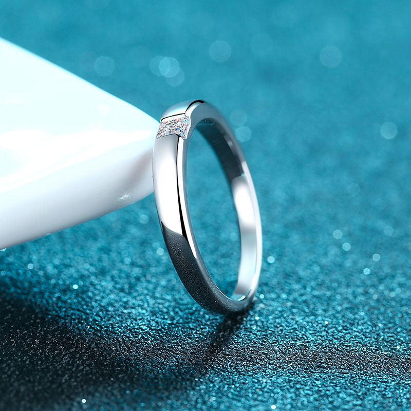 Wholesale Sterling Silver Mossan Diamond Ring