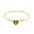Wholesale stainless steel not fade cold  love oil drop light luxury open bracelet