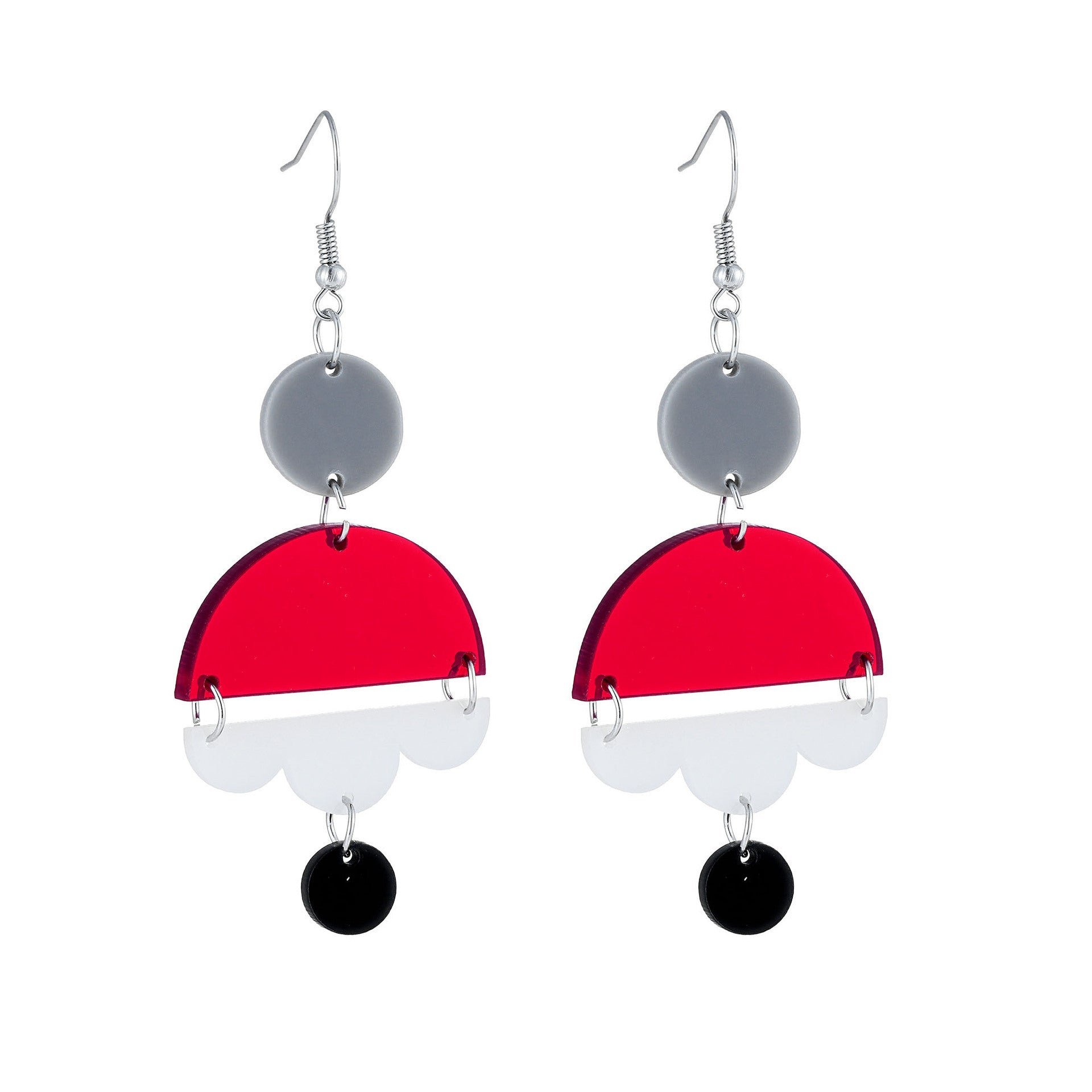 Wholesale  acrylic wooden earrings fashion love geometric earrings