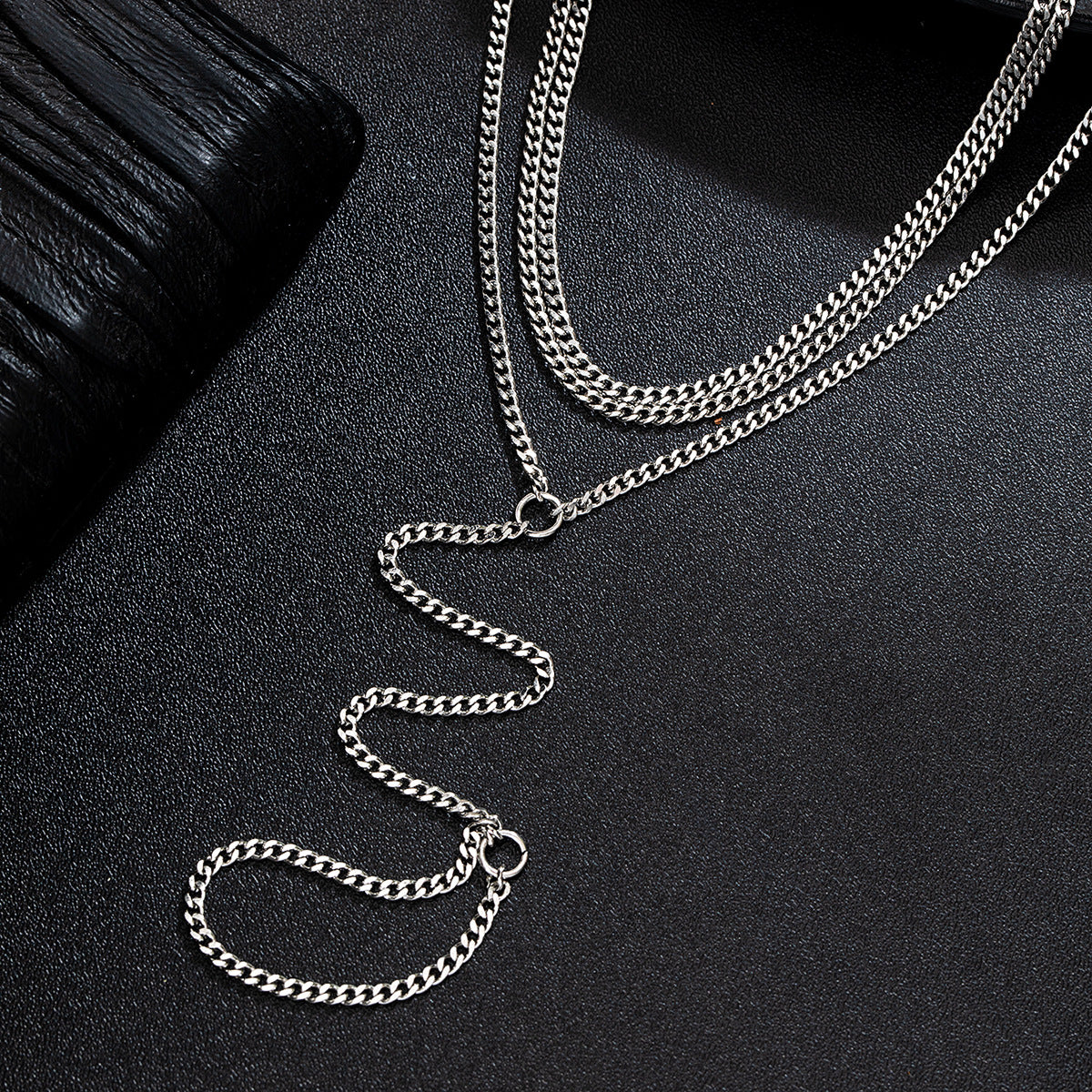 Wholesale Layered stainless steel chain multi-layered ladies anklet