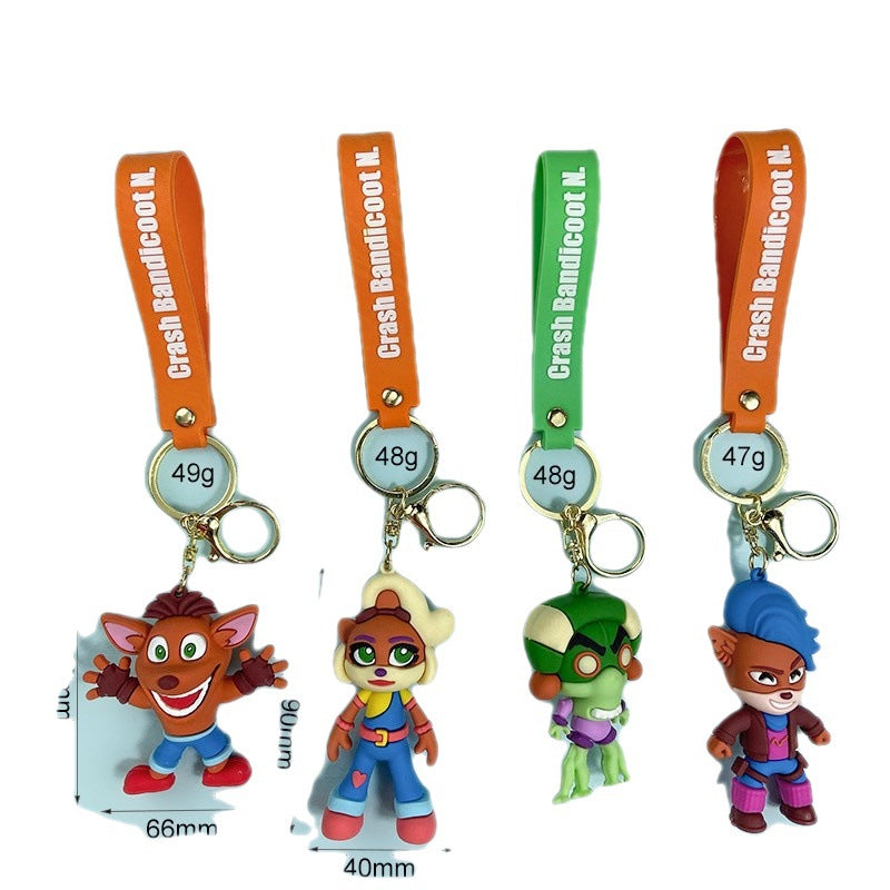 Wholesale Cartoon Cute Silicone Keychain ACC-KC-Lanb004