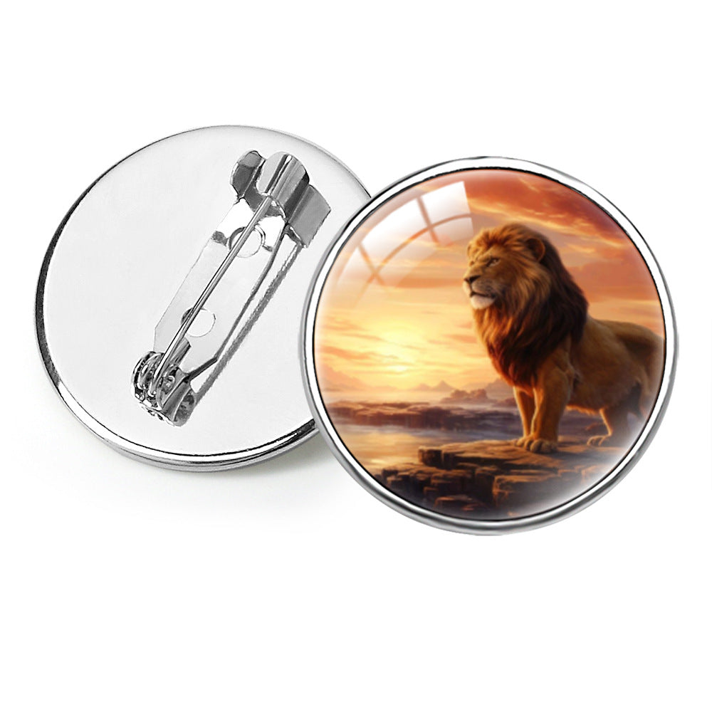 Wholesale  Animal Animation Peripheral Lion King Gem Brooch