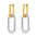 Wholesale Square pendant stainless steel earrings
