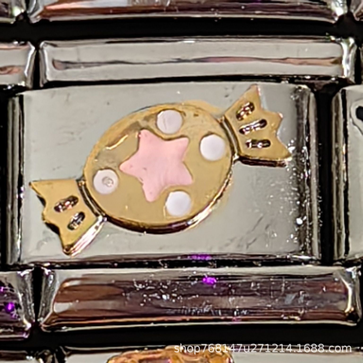 Wholesale Fashion Accessory Unisex DIY Modular Titanium Steel Star Charm Bracelet Gift for Travel Commemorative Resale