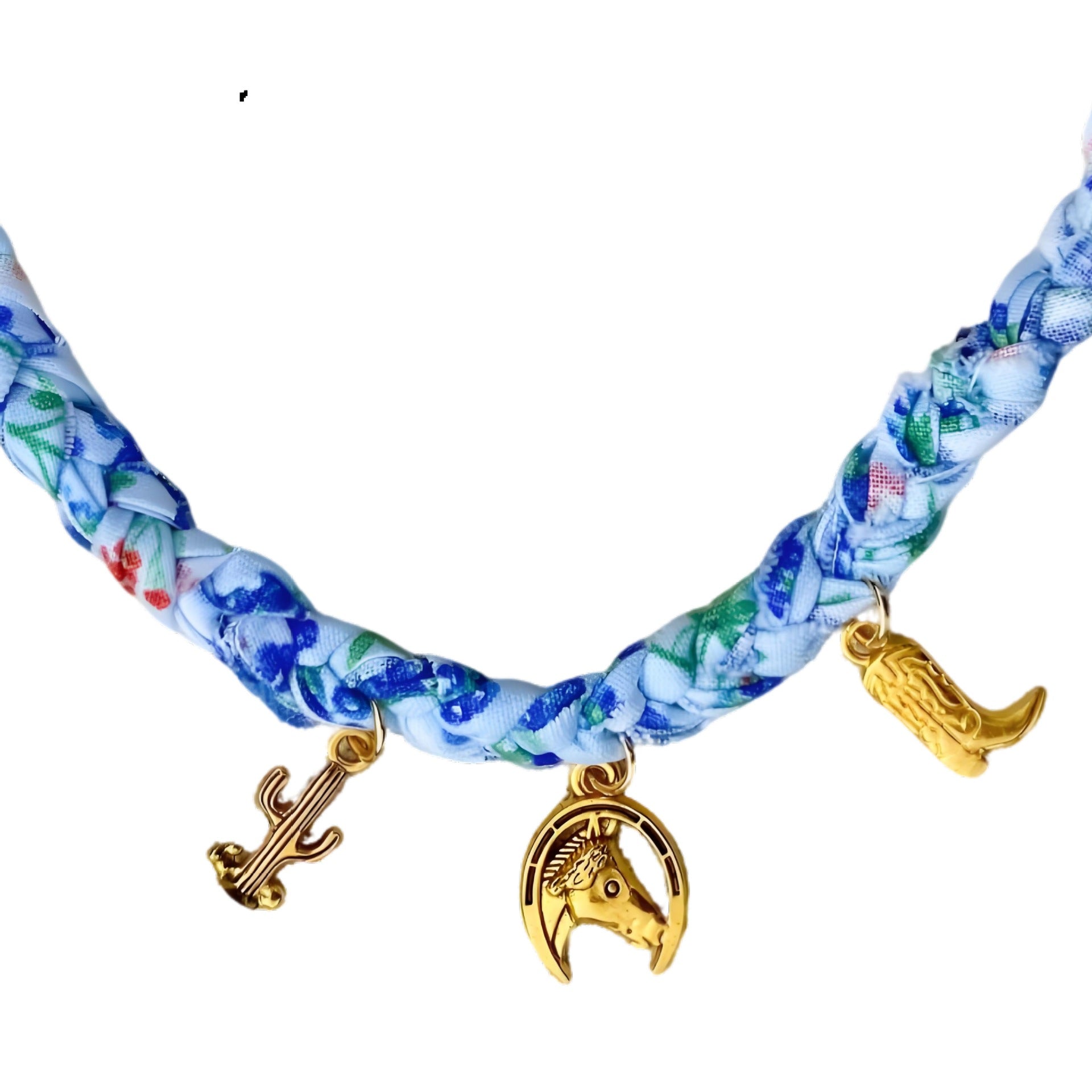 Wholesale Knotted Ribbon Necklace Stainless Steel Multi-Pendant Vintage Bohemian Necklace