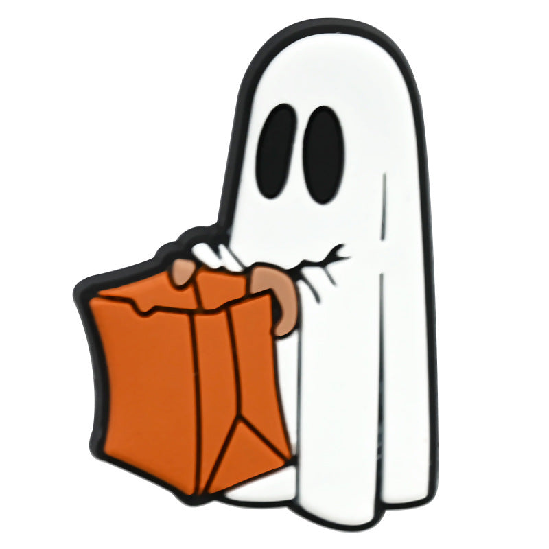 Wholesale Random 100pcs Halloween PVC Soft Rubber Shoe Buckle Decoration ACC-SC-RYY071