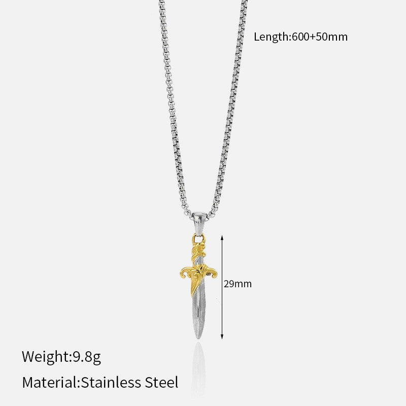 Wholesale Stainless Steel Cross Necklace Retro Necklace