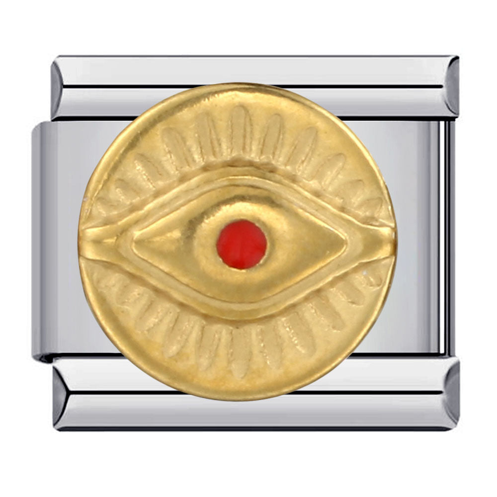 Wholesale Italian Charm Bracelet 9mm DIY Splicing Removable Devil Eye Stainless Steel Composable Bracelet