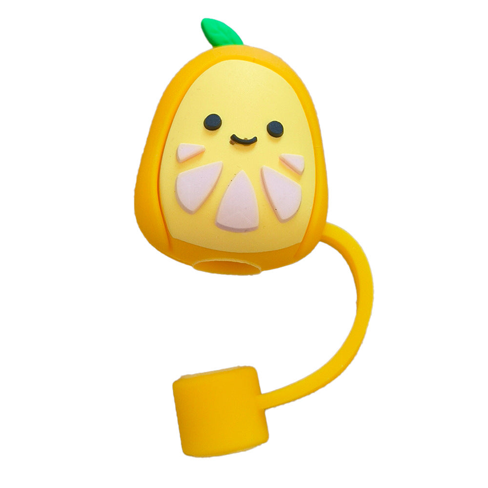 Wholesale 10pcs Cute Cartoon Straw Cover 10mm Straw Tube Cap ACC-SCR-WX003