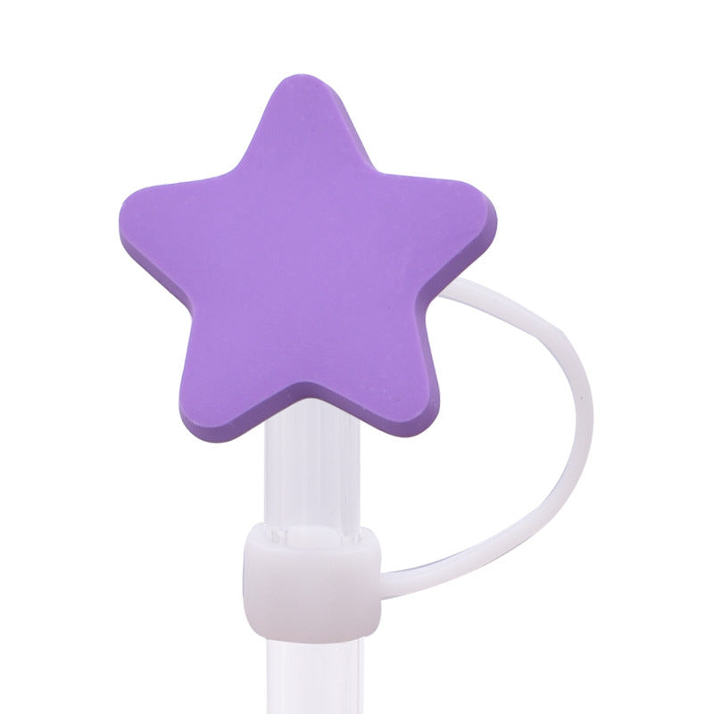 Wholesale Random 100pcs Cute food straw cover Straw Tube Cap