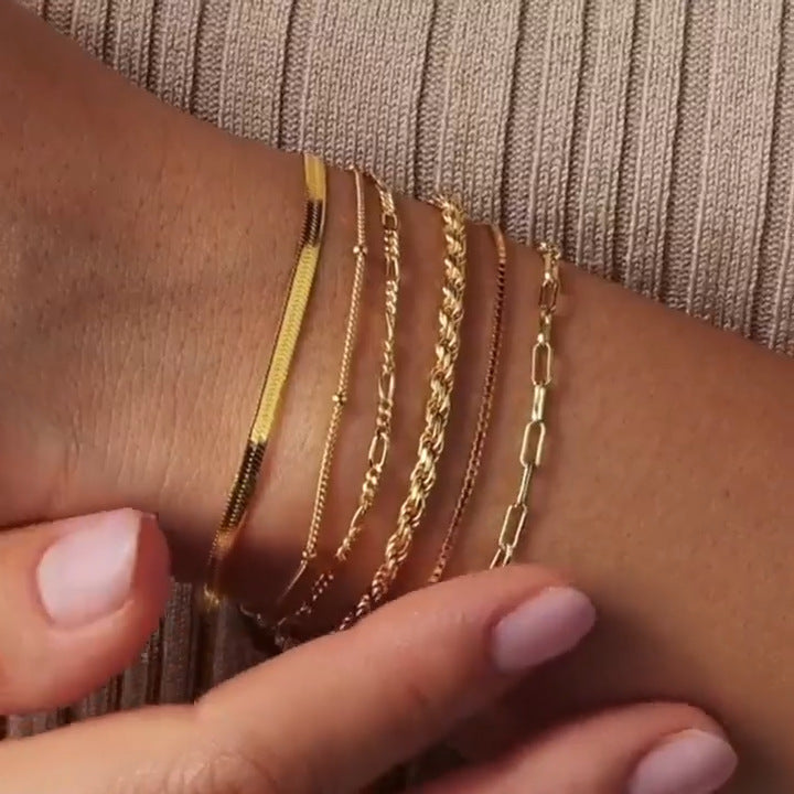 Wholesale Cross-Border Hot-Selling Stainless Steel Gold Bracelet for Women,  Plated with 18K Real Gold,  Fashionable and Versatile Bracelet,  Wholesale Titanium Steel Bracelet