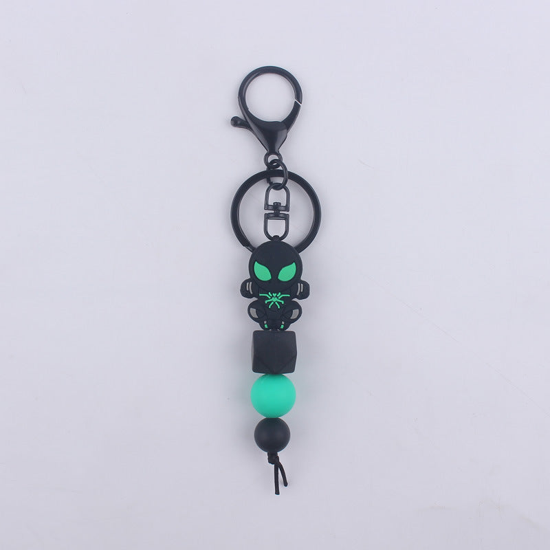Wholesale Cartoon Halloween Silicone Beaded Keychain ACC-KC-GuangTian081