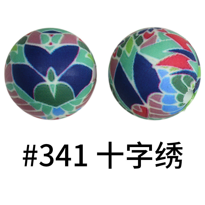 Wholesale 50pcs 15mm Western Style Leopard Skull Color Aztec Printed Silicone Balls Beads ACC-BDS-HeSheng004